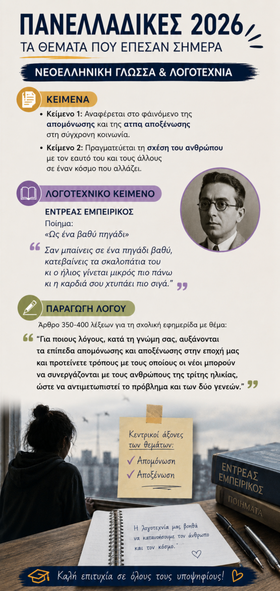 panelladikes exetaseis 2026